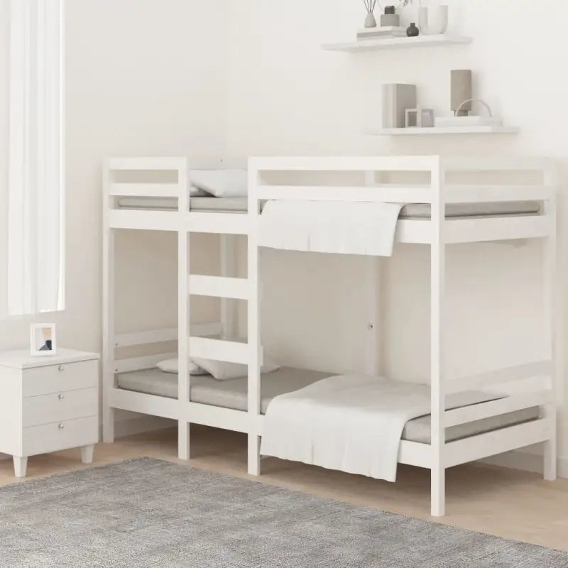 Metalen stapelbed van massief grenenhout met levering bevat - Bedden & bedframes