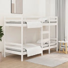 Metalen stapelbed van massief grenenhout met levering bevat - Bedden & bedframes