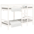 Metalen stapelbed van massief grenenhout met levering bevat - Bedden & bedframes