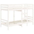 Metalen stapelbed van massief grenenhout met levering bevat - Bedden & bedframes