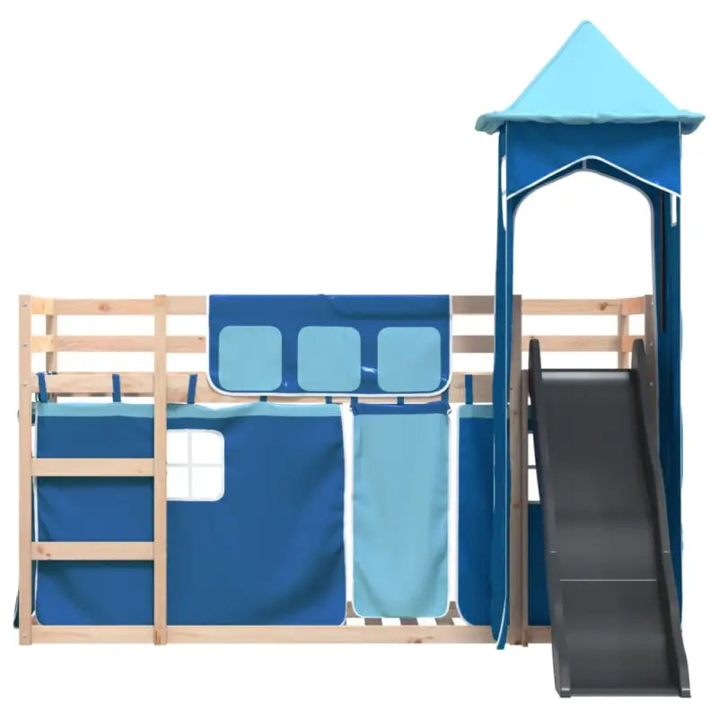 Metalen stapelbed van massief grenenhout voor compacte slaapkamers - Bedden & bedframes