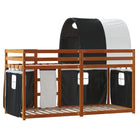 Metalen stapelbed van massief grenenhout voor kleine slaapkamers - Bedden & bedframes