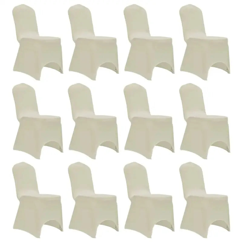 Meubelhoezen levering bevat stretch stoelhoes voor speciale gelegenheden - Crème / 12 - Meubelhoezen