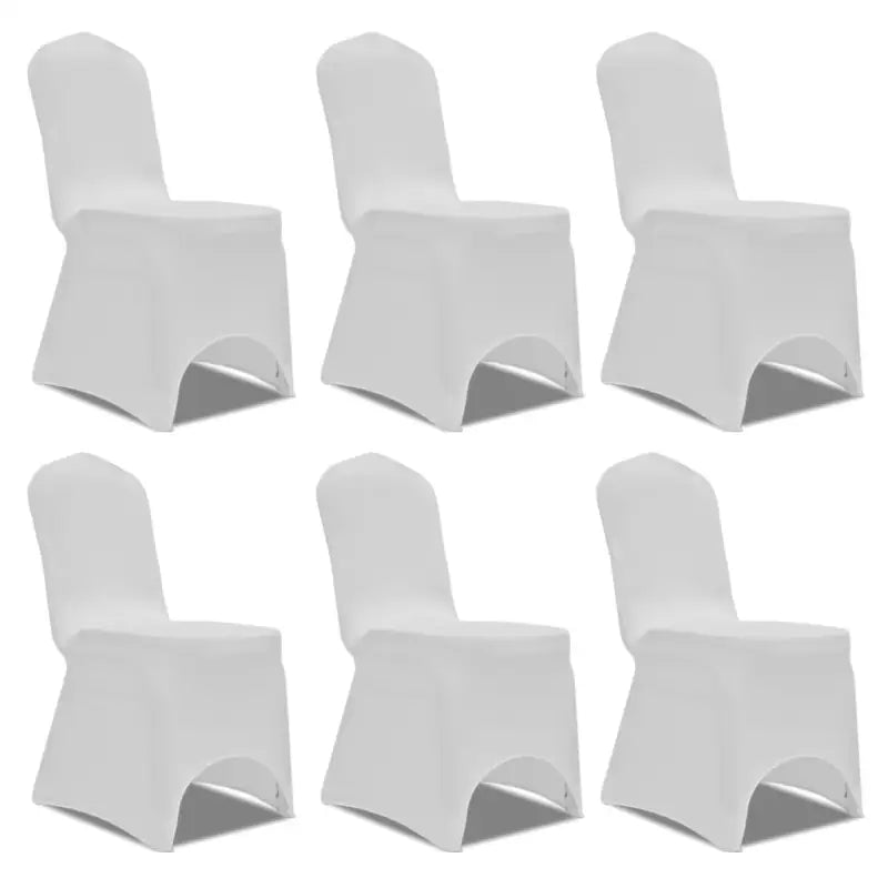 Meubelhoezen levering bevat stretch stoelhoes voor speciale gelegenheden - Wit / 6 - Meubelhoezen