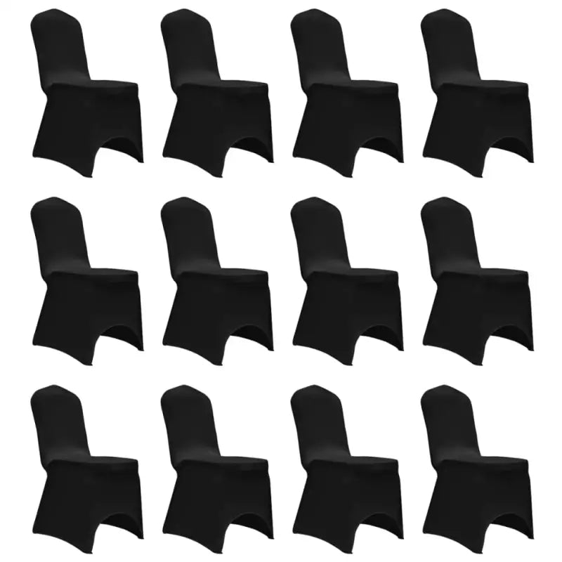 Meubelhoezen levering bevat stretch stoelhoes voor speciale gelegenheden - Zwart / 12 - Meubelhoezen