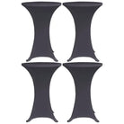 Meubelhoezen voor ronde statafels van stretch stof levering bestaat - Antraciet / 80 cm / 4 - Meubelhoezen