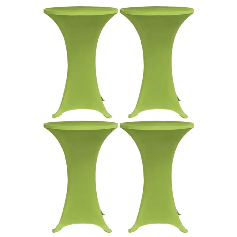 Meubelhoezen voor ronde statafels van stretch stof levering bestaat - Groen / 80 cm / 4 - Meubelhoezen