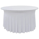 Meubelhoezen Voor Statafels Levering bevat stretchstof tafelhoes - Wit / 150 x 74 cm / 2 - Meubelhoezen
