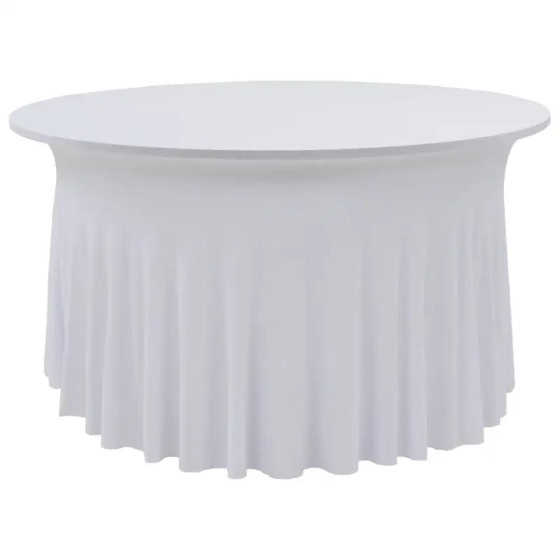 Meubelhoezen Voor Statafels Levering bevat stretchstof tafelhoes - Wit / 150 x 74 cm / 2 - Meubelhoezen