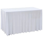 Meubelhoezen Voor Statafels Levering bevat stretchstof tafelhoes - Wit / 183 x 76 x 74 cm / 2 - Meubelhoezen