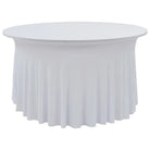 Meubelhoezen Voor Statafels Levering bevat stretchstof tafelhoes - Wit / 180 x 74 cm / 2 - Meubelhoezen