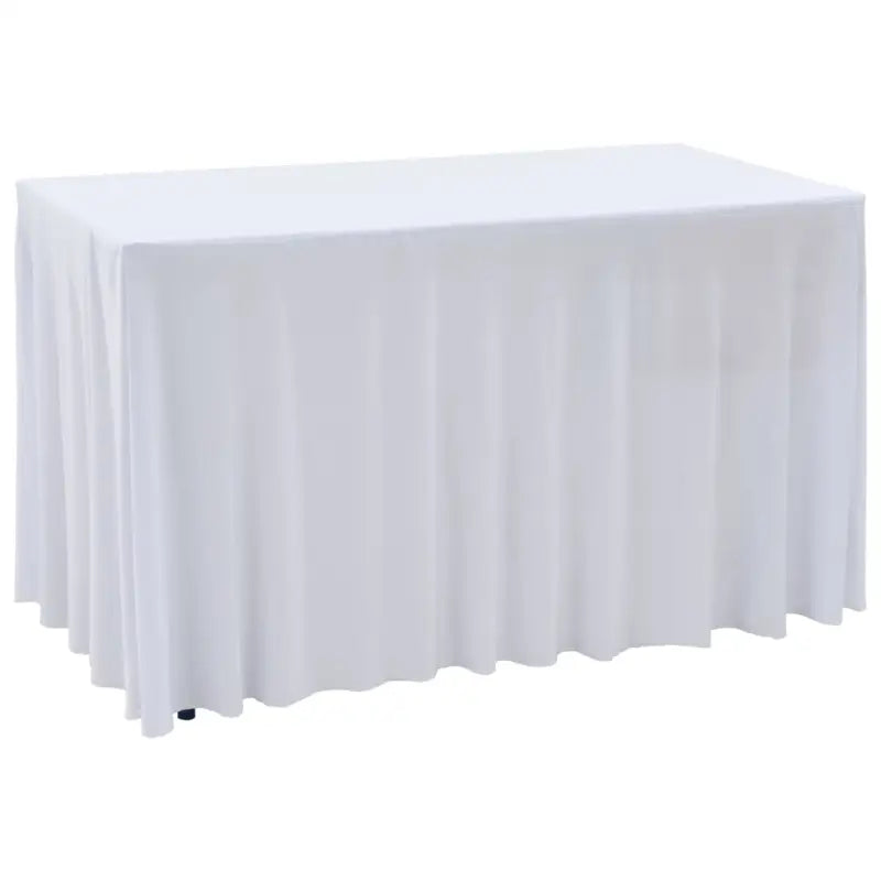 Meubelhoezen Voor Statafels Levering bevat stretchstof tafelhoes - Wit / 243 x 76 x 74 cm / 2 - Meubelhoezen