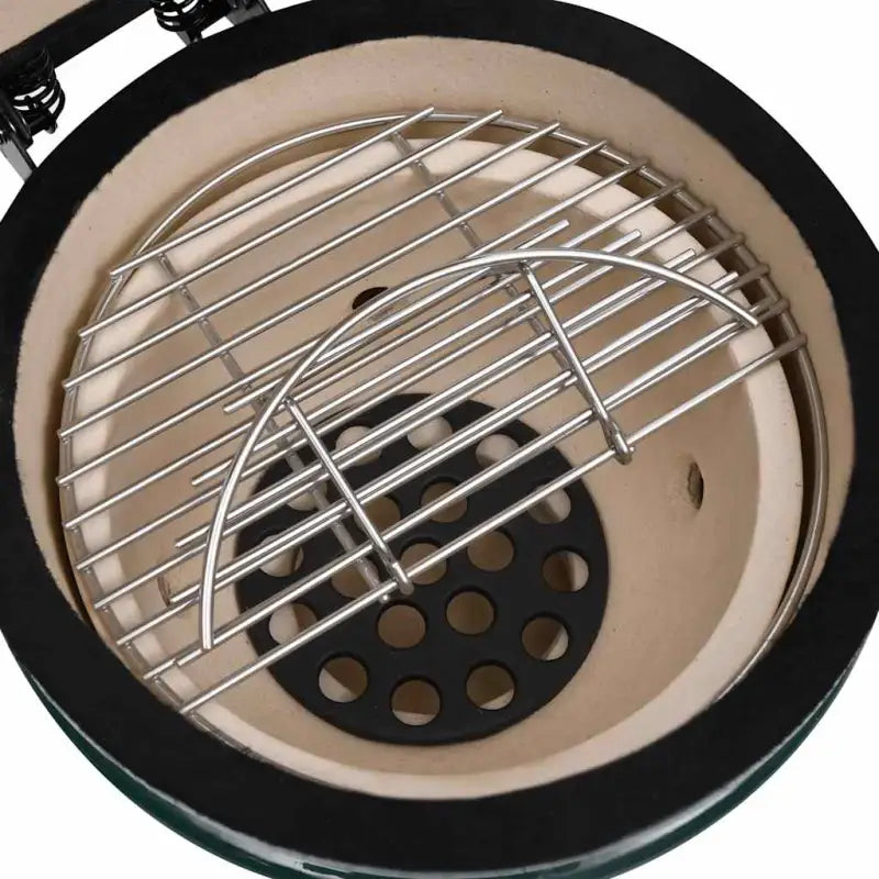 Mini keramische Kamado-grill met ingebouwde thermometer voor grillen en roken - Barbecues