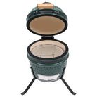 Mini keramische Kamado-grill met ingebouwde thermometer voor grillen en roken - Barbecues