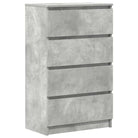 Minimalistisch bewerkt hout dressoir met 4 lades voor praktische opbergruimte - Dressoirs & buffetkasten