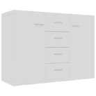 Minimalistisch bewerkt hout dressoir met opbergruimte en decoratieve uitstraling - Dressoirs & buffetkasten