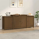 Minimalistisch dressoir in massief grenenhout voor je interieur - Honingbruin / 1 - Dressoirs & buffetkasten