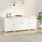 Minimalistisch dressoir in massief grenenhout voor je interieur - Wit / 1 - Dressoirs & buffetkasten