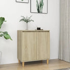 Minimalistisch dressoir van bewerkt hout in grijs sonoma - Sonoma eiken / 1 - Dressoirs & buffetkasten