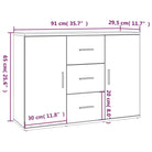 Minimalistisch dressoir van bewerkt hout met duurzame afwerking - Dressoirs & buffetkasten