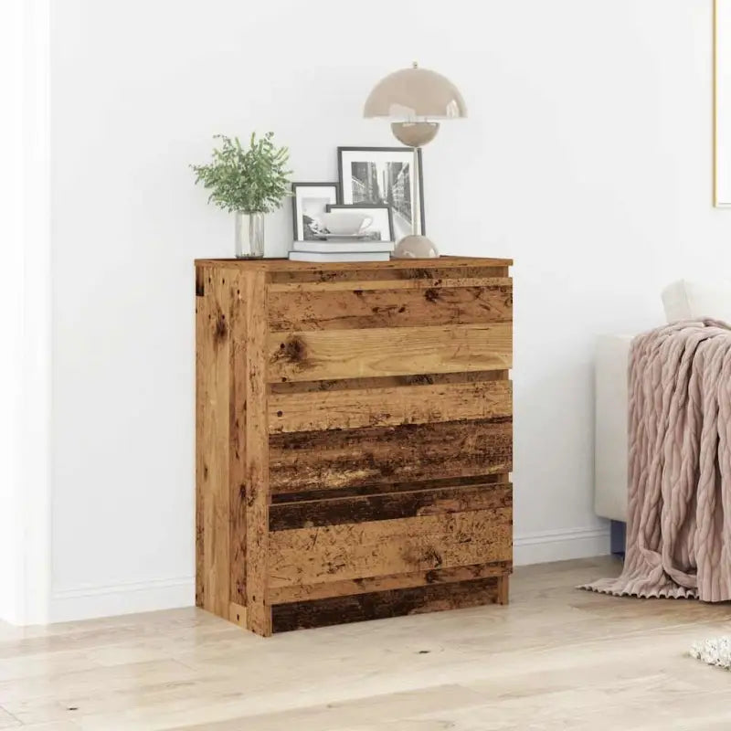 Minimalistisch dressoir van bewerkt hout met opbergruimte - Oud hout / 1 - Dressoirs & buffetkasten