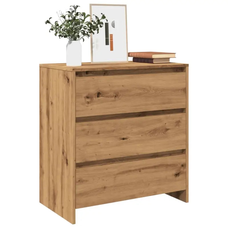 Minimalistisch dressoir van bewerkt hout met praktische opbergruimte - artisanaal eikenkleurig / 1 - Dressoirs &