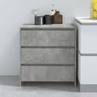 Minimalistisch dressoir van bewerkt hout met praktische opbergruimte - Betongrijs / 1 - Dressoirs & buffetkasten