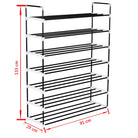 Minimalistisch schoenenrek met metalen buisframe voor praktische opbergruimte - Zwart / 1 - Schoenenrekken
