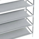Minimalistisch schoenenrek met metalen frame en nonwoven stof vulling - Schoenenrekken