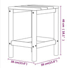 Minimalistische Adirondack Tuin Tafel van Weerbestendig HDPE - Tuintafels