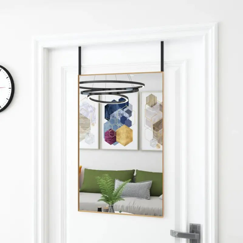 Minimalistische deurspiegel voor elke ruimte montage vereist - Goud / 50 x 80 cm / 1 - Spiegels