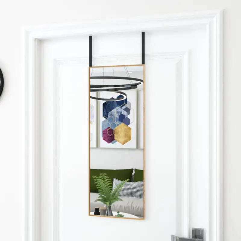 Minimalistische deurspiegel voor elke ruimte montage vereist - Goud / 30 x 80 cm / 1 - Spiegels