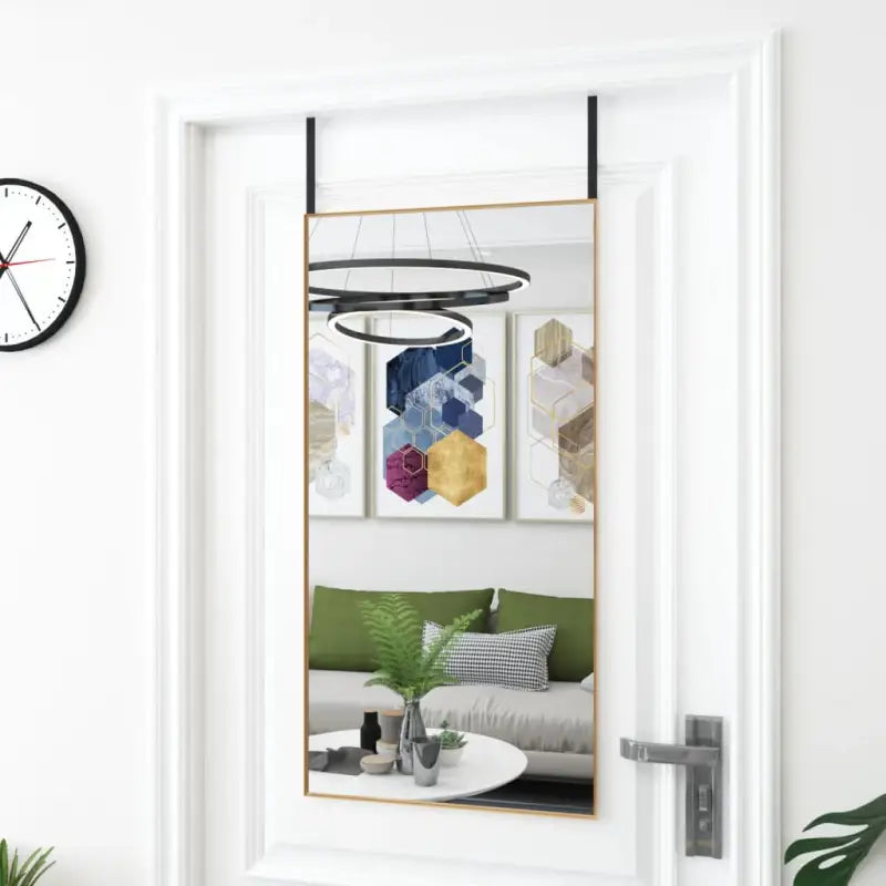 Minimalistische deurspiegel voor elke ruimte montage vereist - Goud / 50 x 100 cm / 1 - Spiegels