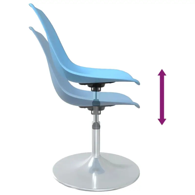 Minimalistische draaibare eetstoelen voor een strakke uitstraling - Eetkamerstoelen