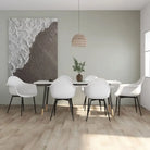 Minimalistische eetkamerstoelen van polypropyleen voor een eigentijdse uitstraling - Wit / 6 - Eetkamerstoelen