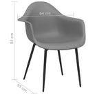 Minimalistische eetkamerstoelen van polypropyleen voor een eigentijdse uitstraling - Eetkamerstoelen