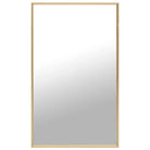 Minimalistische spiegel met glas en PVC-frame voor thuisdecoratie - Goud / 100 x 60 cm / 1 - Spiegels