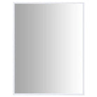 Minimalistische spiegel met glas en PVC-frame voor thuisdecoratie - Wit / 80 x 60 cm / 1 - Spiegels