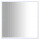 Minimalistische spiegel met glas en PVC-frame voor thuisdecoratie - Wit / 40 x 40 cm / 1 - Spiegels