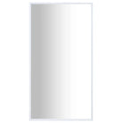 Minimalistische spiegel met glas en PVC-frame voor thuisdecoratie - Wit / 100 x 60 cm / 1 - Spiegels