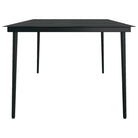 Minimalistische stalen en glazen tuintafel voor buitengebruik - Tuintafels