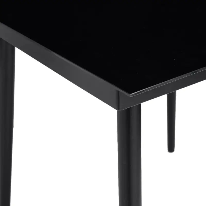 Minimalistische stalen en glazen tuintafel voor buitengebruik - Tuintafels