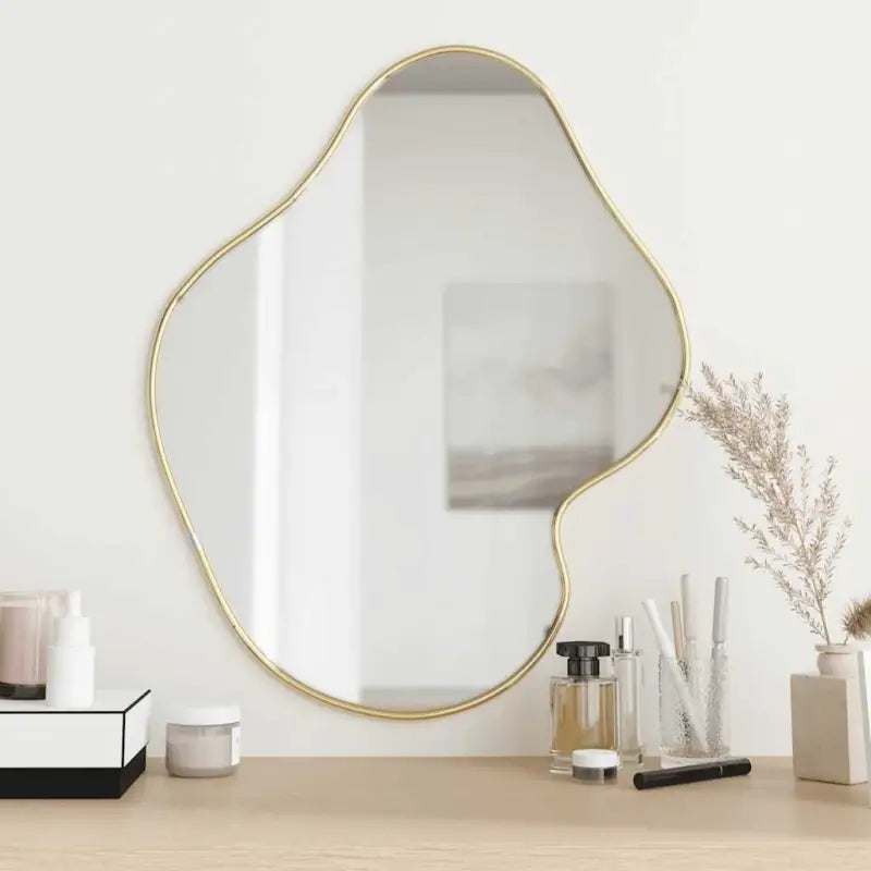 Minimalistische wandspiegel voor een duidelijke weerspiegeling in je interieur - Goud / 60 x 50 cm / 1 - Spiegels