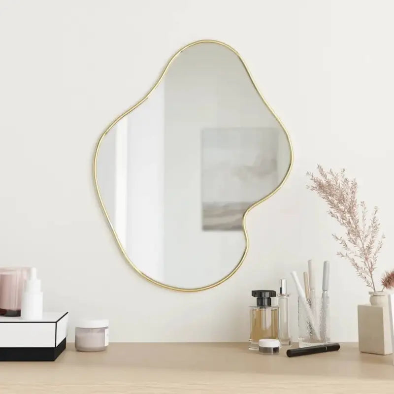 Minimalistische wandspiegel voor een duidelijke weerspiegeling in je interieur - Goud / 50 x 40 cm / 1 - Spiegels