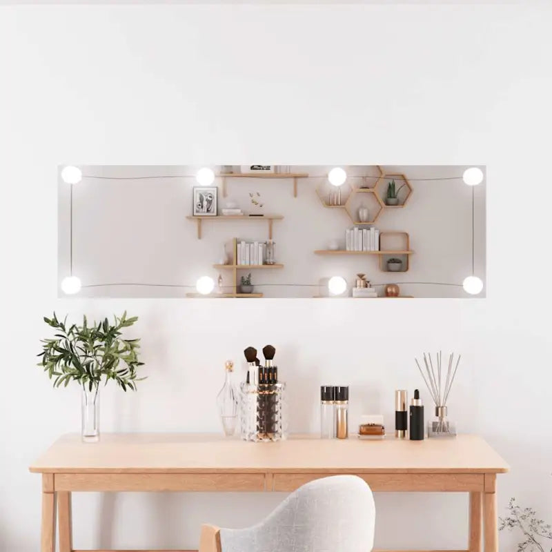 Minimalistische wandspiegel voor een ruimere uitstraling - 30 x 100 cm / 1 / Met LED’s - Spiegels