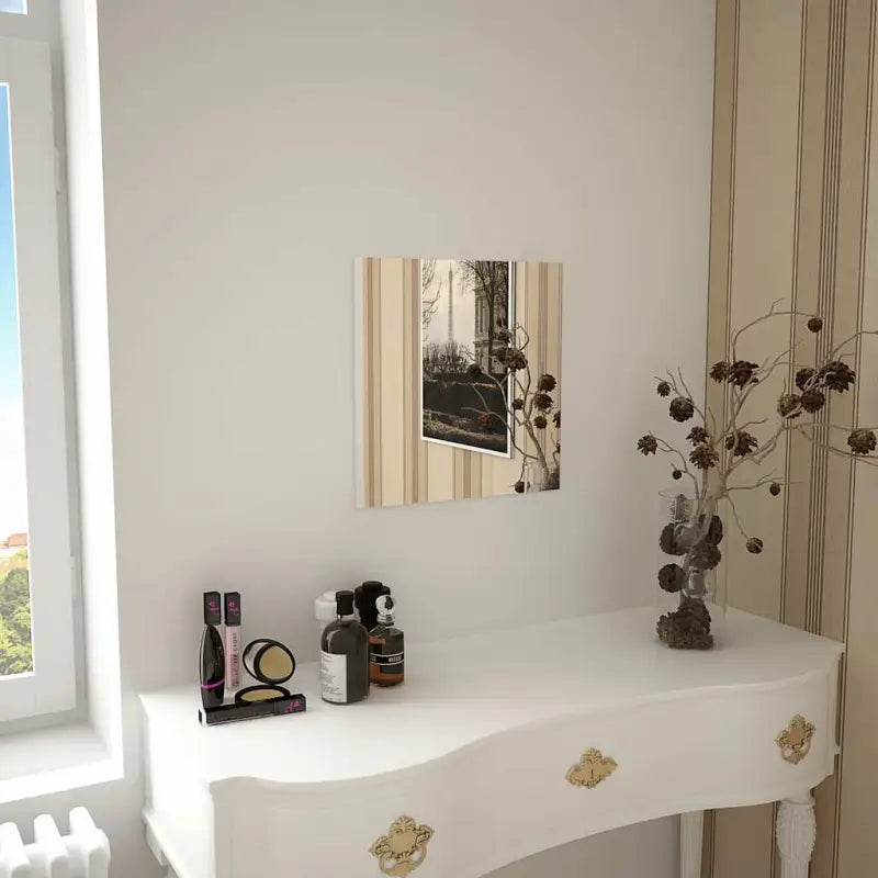 Minimalistische wandspiegel voor een ruimere uitstraling - 40 x 40 cm / 1 / zonder LED - Spiegels