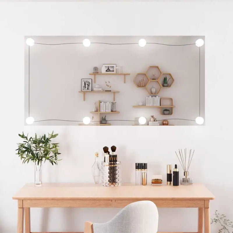 Minimalistische wandspiegel voor een ruimere uitstraling - 50 x 100 cm / 1 / Met LED’s - Spiegels