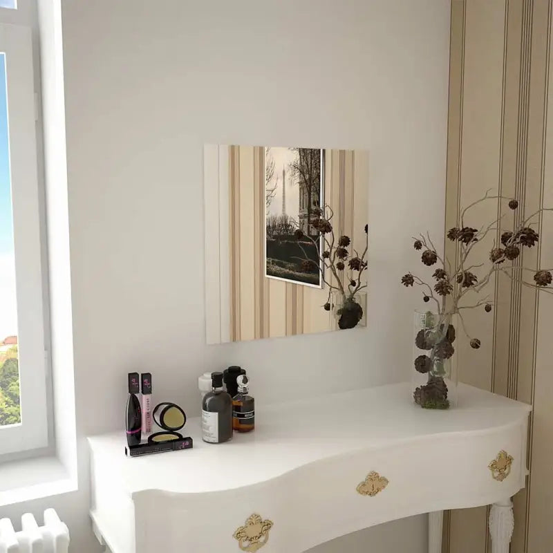 Minimalistische wandspiegel voor een ruimere uitstraling - 50 x 50 cm / 1 / zonder LED - Spiegels