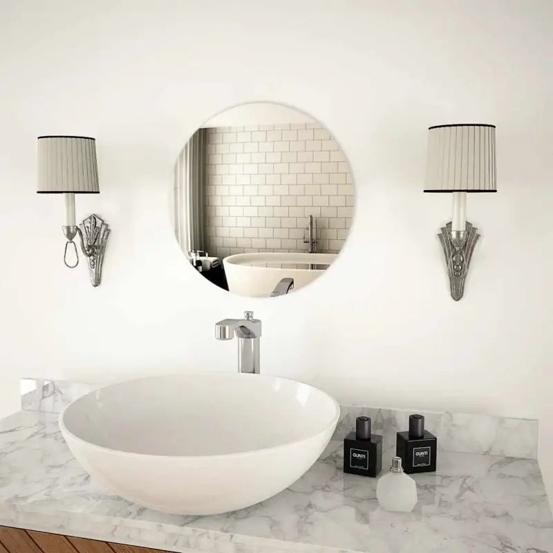 Minimalistische wandspiegel voor een ruimere uitstraling - Φ 40 cm / 1 / zonder LED - Spiegels