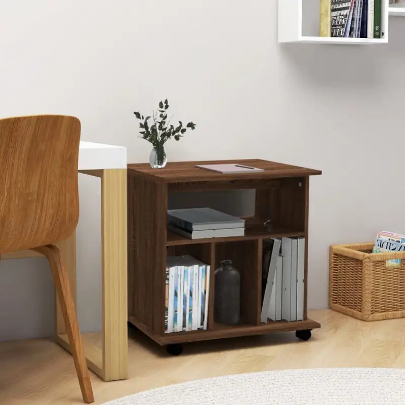 Mobilie opbergkast van bewerkt hout voor een moderne uitstraling - bruin eikenkleur / 1 - Opbergkasten & lockerkasten